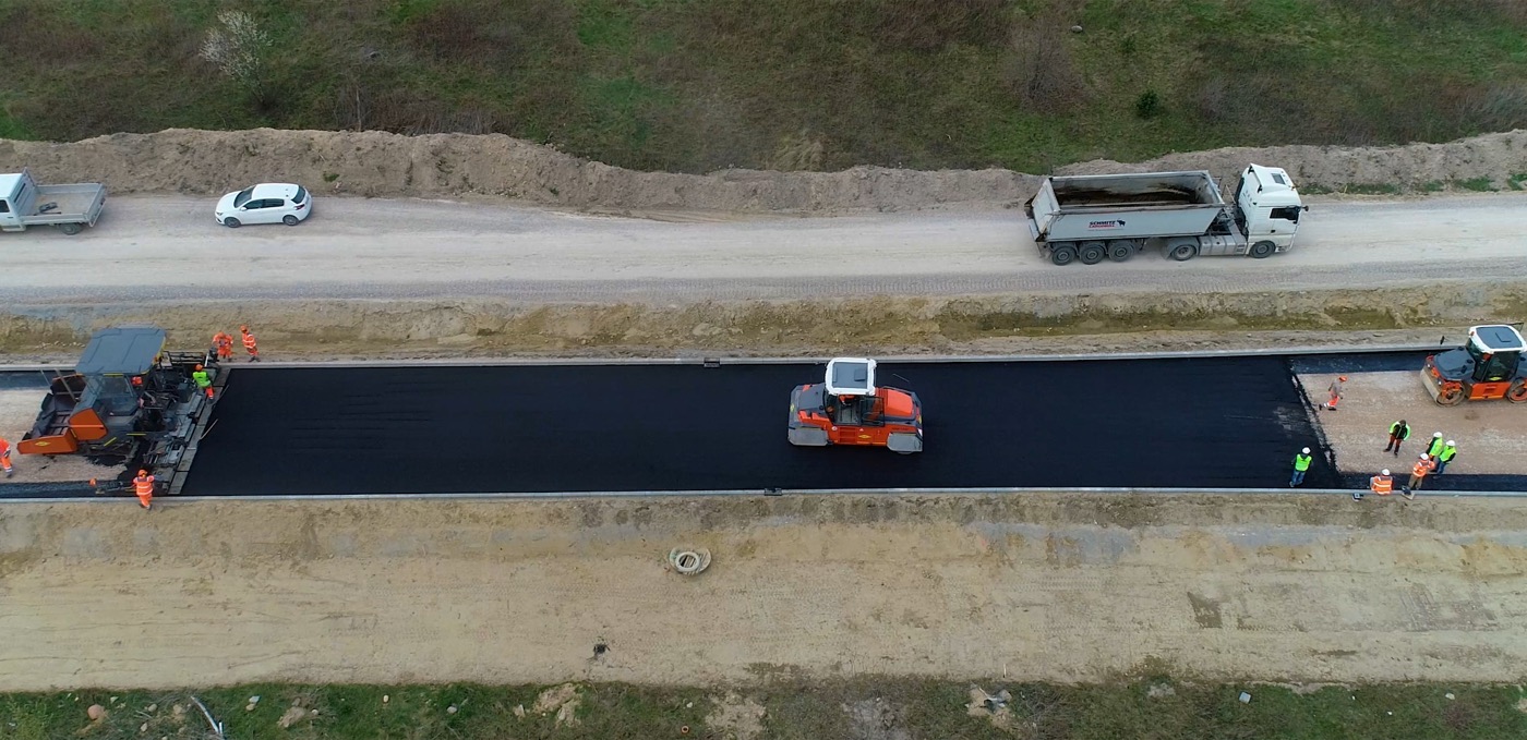 Budowa drogi - dokumentacja z drona (UAV)